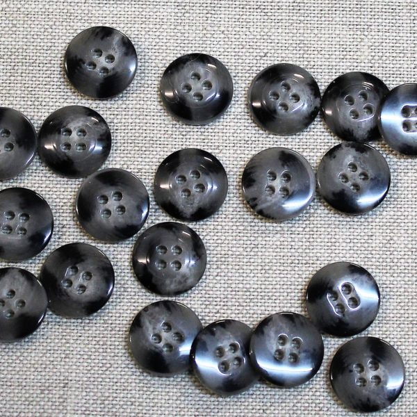 22/0633 Bottoni pantaloni art. 106 Lin.23    trousers buttons ( imitation horn ) - immagine 2