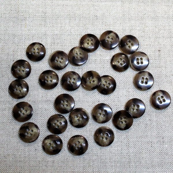 22/0633 Bottoni pantaloni art. 106 Lin.23    trousers buttons ( imitation horn ) - immagine 4
