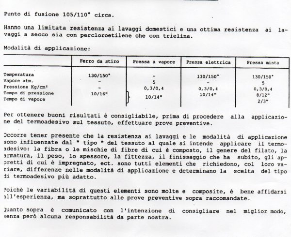 08/0112 Tela adesiva/150 cm. art. 12 col. greggio - immagine 5