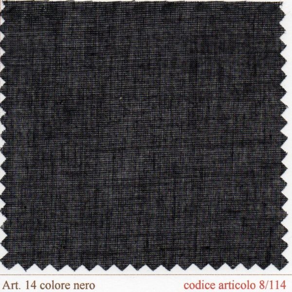 08/0114/S Tela adesiva/150 cm. art. 14 nero SUPER - immagine 2