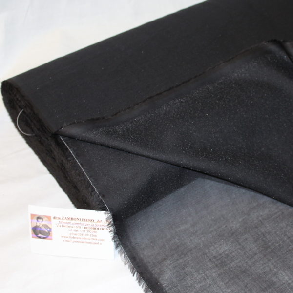 08/0114/S Tela adesiva/150 cm. art. 14 nero SUPER