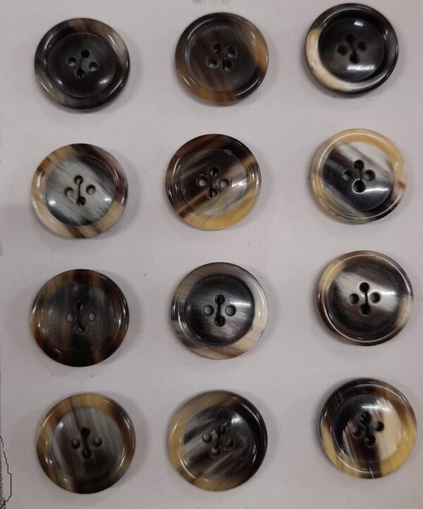 19/0419/24 Bottoni art. VINTAGE bottoni vero corno , genuine horn buttons