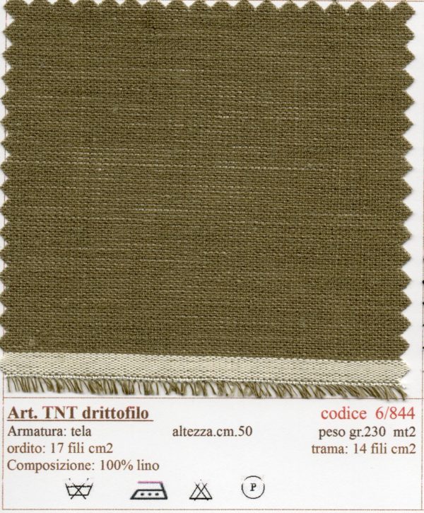 06/0844 Tela colli/50 art. " TNT "  linen collar canvas - immagine 2