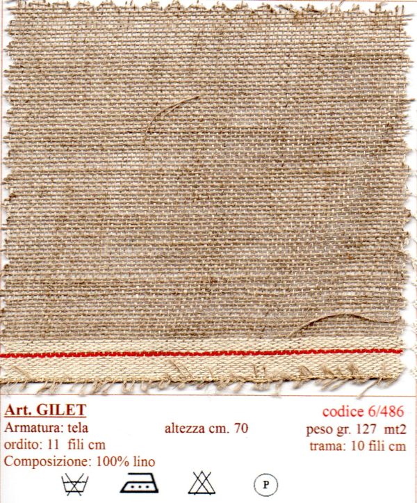 tela lino gilet, gilet canvas