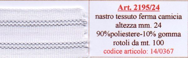 14/0367 Nastro blocca camicia art. 2195/24 - rubberised shirt grip - immagine 3